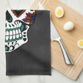 Retro Tag des toten Zuckerschädels Handtuch (Viertel Falte)