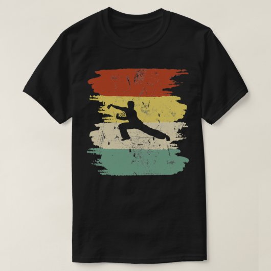Retro Tai Chi Fan Martial Arts Cooles Geschenk T-Shirt (Design vorne)