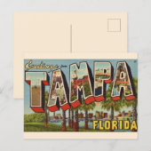 Retro Tampa Florida Grußkarte Postkarte (Vorne/Hinten)
