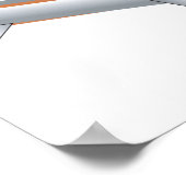 Retro Tan Car Poster (Ecke)