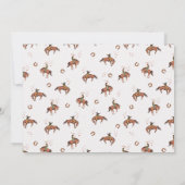 Retro-Tan-Foto wie West war ein 1. Geburtstag Einladung (Rückseite)