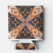 Retro-Tan-Muster Dosenkühler (Rückseite)