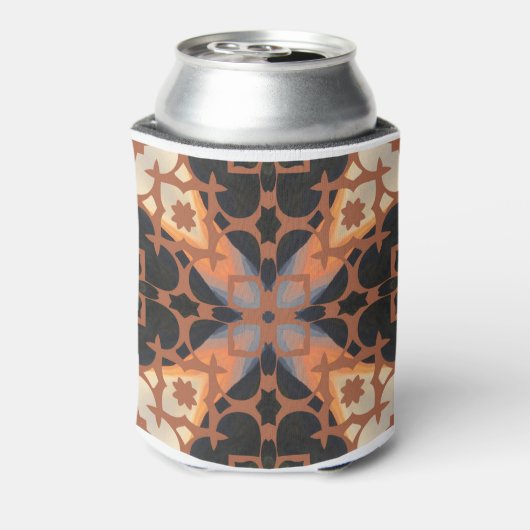 Retro-Tan-Muster Dosenkühler (Kanne Rückseite)