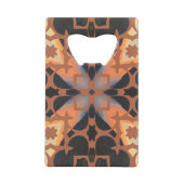 Retro-Tan-Muster Geldbeutel Flaschenöffner (Vorderseite)