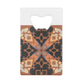 Retro-Tan-Muster Geldbeutel Flaschenöffner (Rückseite)