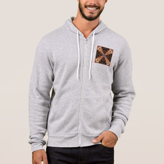 Retro-Tan-Muster Hoodie (Vorderseite)