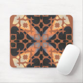 Retro-Tan-Muster Mousepad (Mit Mouse)