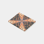 Retro-Tan-Muster Post-it Klebezettel (angewinkelt)