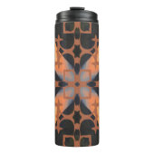 Retro-Tan-Muster Thermosbecher (Vorderseite)