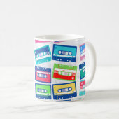 Retro-Tank für Vintages Tonbandmuster Kaffeetasse (VorderseiteRechts)