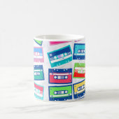 Retro-Tank für Vintages Tonbandmuster Kaffeetasse (Mittel)