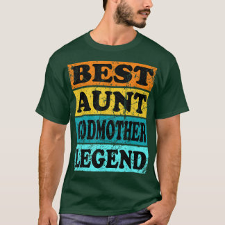 Retro Tante Godmutter von Godson Godson Tochter T-Shirt