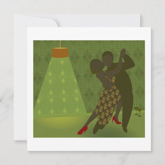 Retro-Tanz-Einladung Einladung (Vorderseite)