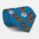 Retro Tänzer Hawaiis Hula Krawatte (Gerollt)