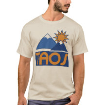 Retro Taos Skifahren im Stil der 70er/80er Jahre B