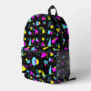 RETRO TAPE FARBIGE FORMEN BEDRUCKTER RUCKSACK