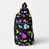 RETRO TAPE FARBIGE FORMEN CROSSBODY BAG (Vorderseite)