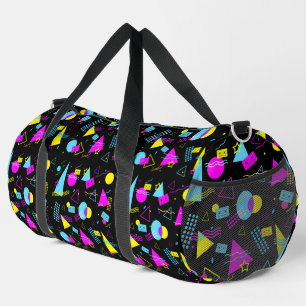RETRO TAPE FARBIGE FORMEN DUFFLE BAG