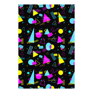 RETRO TAPE FARBIGE FORMEN FOTODRUCK