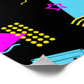 RETRO TAPE FARBIGE FORMEN POSTER (Ecke)
