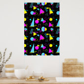 RETRO TAPE FARBIGE FORMEN POSTER (Küche)