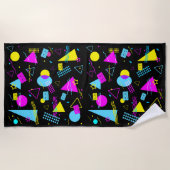 RETRO TAPE FARBIGE FORMEN STRANDTUCH (Vorderseite)