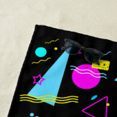 RETRO TAPE FARBIGE FORMEN STRANDTUCH (Beispiel)