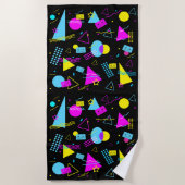 RETRO TAPE FARBIGE FORMEN STRANDTUCH (Vorderseite)