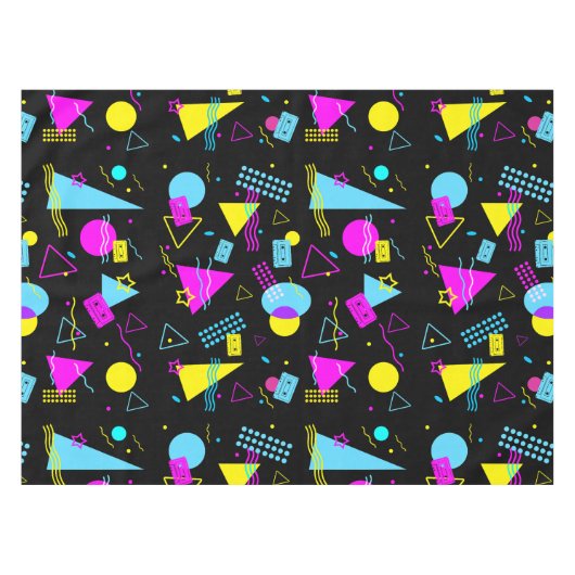 RETRO TAPE FARBIGE FORMEN TISCHDECKE (Vorderseite (Horizontal))