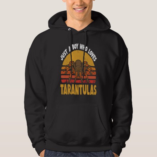 retro tarantula boy for tarantula hoodie (Vorderseite)
