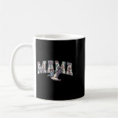 Retro-Tarnmuster-Entenjagd-Mama 1. Geburtstag Fami Kaffeetasse (Links)