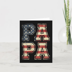 Retro-Tarnung Papa Poc Amerikanische Flagge Papa V Karte