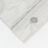 Retro Tartan, weißes Holz Weihnachtsstern Fleecedecke (Ecke)