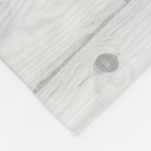 Retro Tartan, weißes Holz Weihnachtsstern Fleecedecke (Ecke)