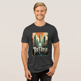 Retro Tartaria Mud Flospiracy Theorie Tri-Blend Shirt