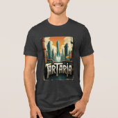 Retro Tartaria Mud Flospiracy Theorie Tri-Blend Shirt (Vorderseite)