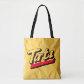 Retro "Tartu" Tote Bag - Bold Pop Ästhetik Tasche (Vorderseite)