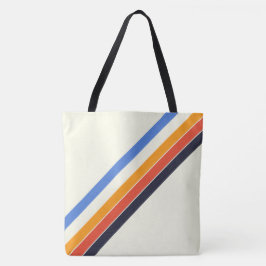 Retro-Tasche mit fünf Streifen Tasche