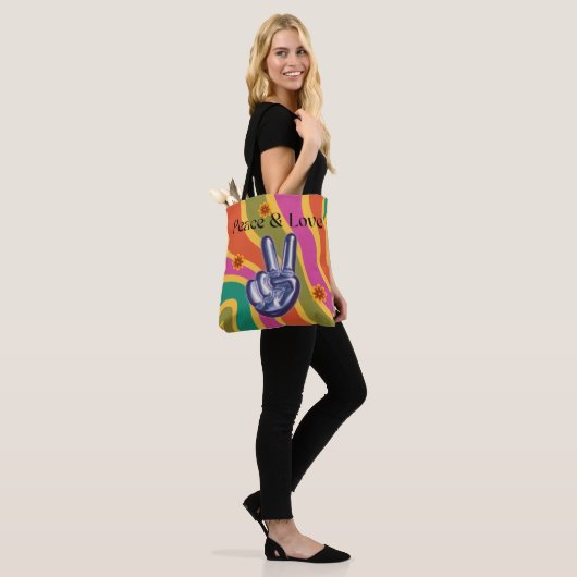 Retro Tasche Peace & Liebe Bag (Am Model)
