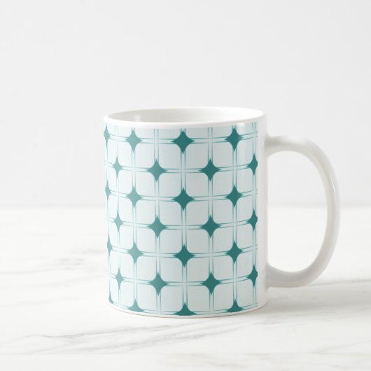 Retro-Tasse, Aquamarin Kaffeetasse (Rechts)