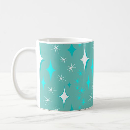 Retro-Tasse Aquamarin und White Star Kaffeetasse (Links)