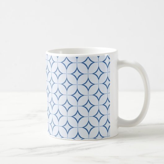 Retro-Tasse, blau Kaffeetasse (Rechts)