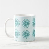 Retro Tasse der Flora, Aquamarin (Links)