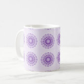 Retro Tasse der Flora, Violett (Vorderseite Links)