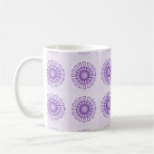 Retro Tasse der Flora, Violett (Links)