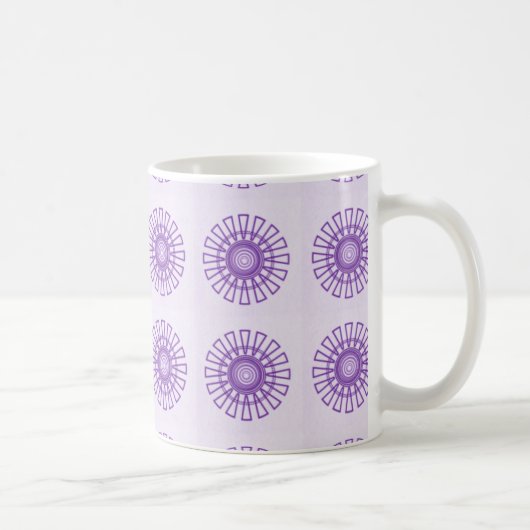 Retro Tasse der Flora, Violett (Rechts)