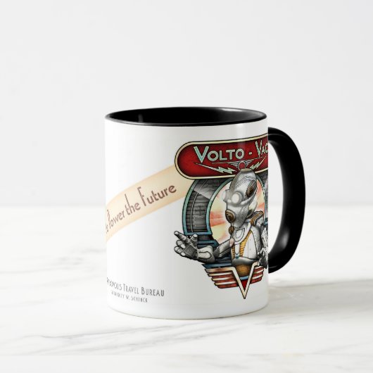 Retro Tasse des Roboter-Volto-VAC (VorderseiteRechts)