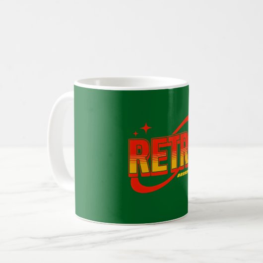 Retro-Tasse. Kaffeetasse (Vorderseite Links)