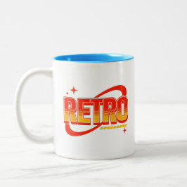 Retro-Tasse. Zweifarbige Tasse