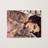 Retro-Tätowierte Pin-up Puzzle (Horizontal)